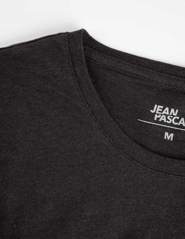 Póló - Melírozott - fekete