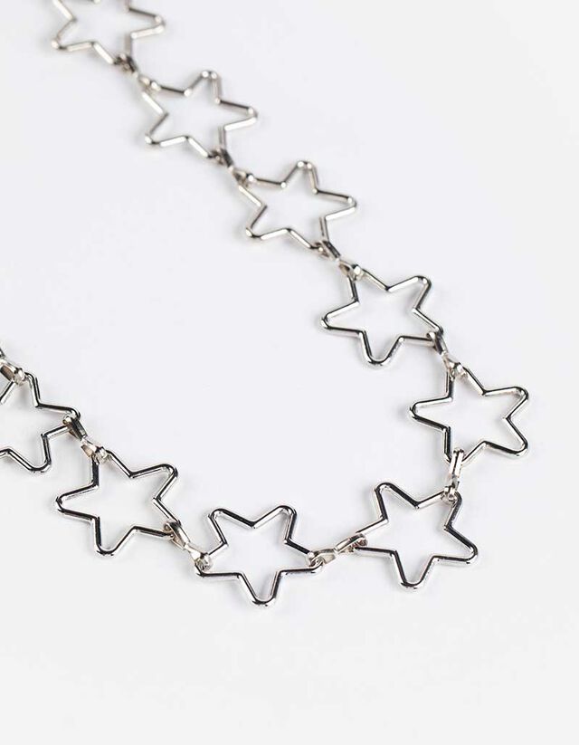 Nyaklánc - Csillagos - ezust