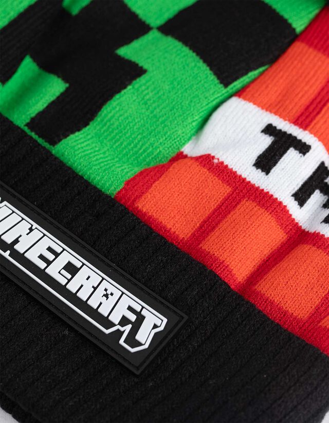 Pomponos sapka - Minecraft - fekete