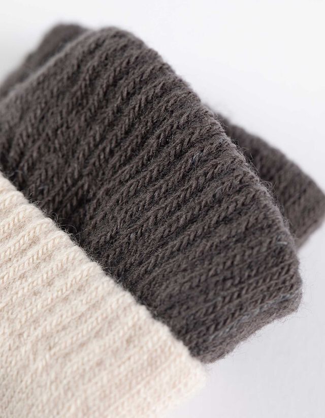 Kesztyű - Nyomott minta - sötétszürke