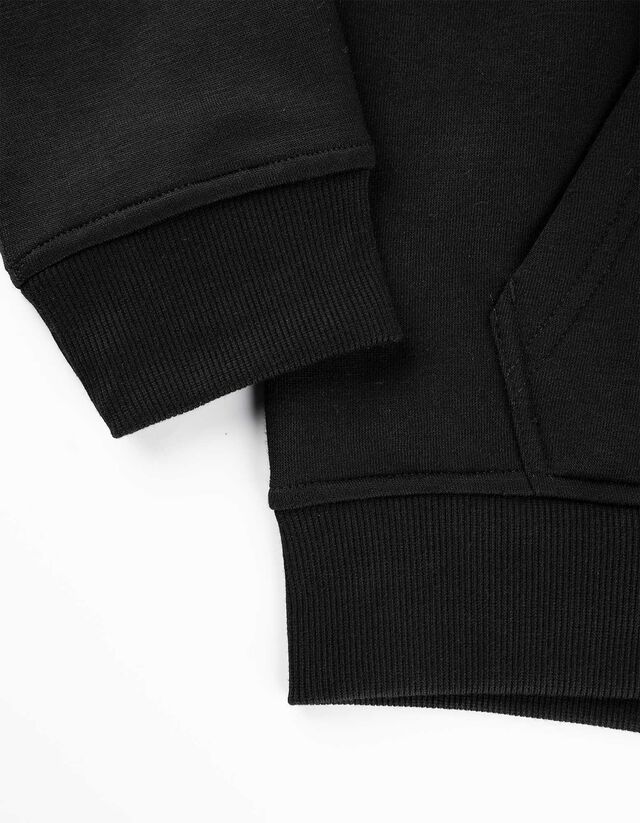 Kapucnis felső - Pamut keverék - sotetkek