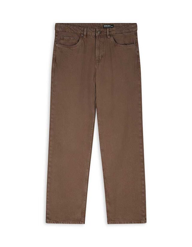 Farmernadrág - Normál derekú - barna