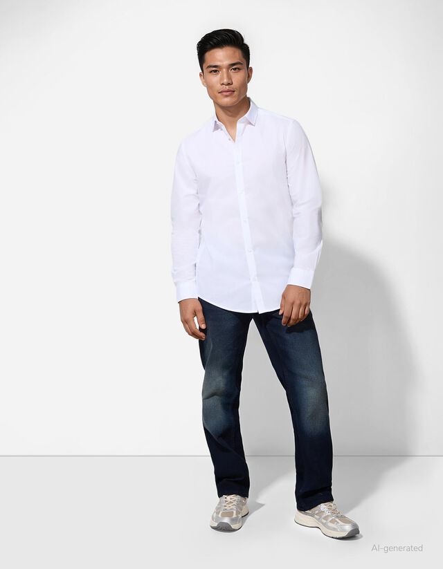 Férfi ing - könnyen vasalható - feher