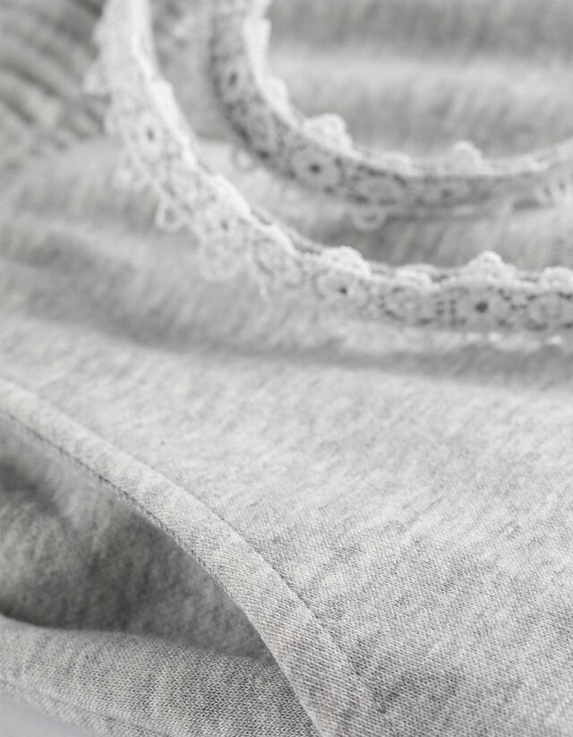 Nadrág - Csipkerátéttel - feher