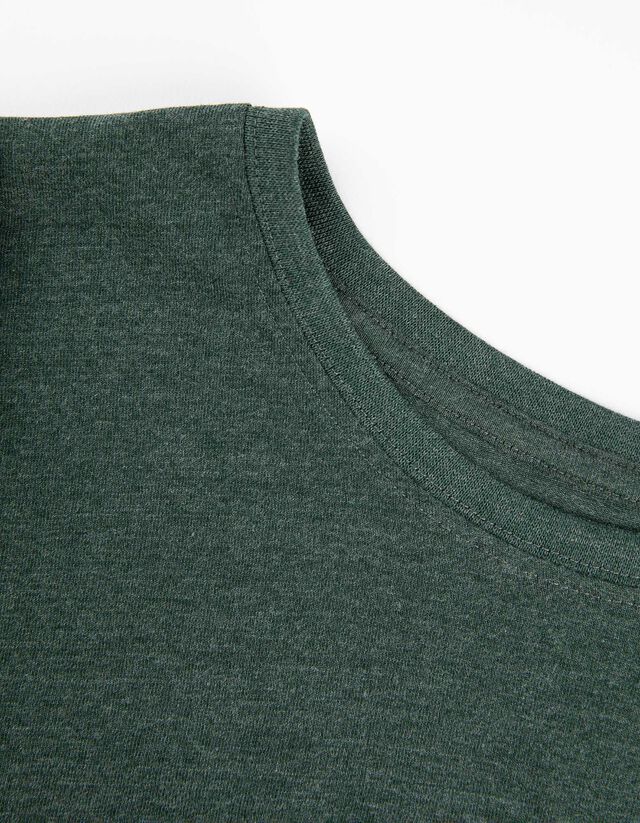 Hosszú ujjú felső - Kerek nyakkivágás - sötétzöld