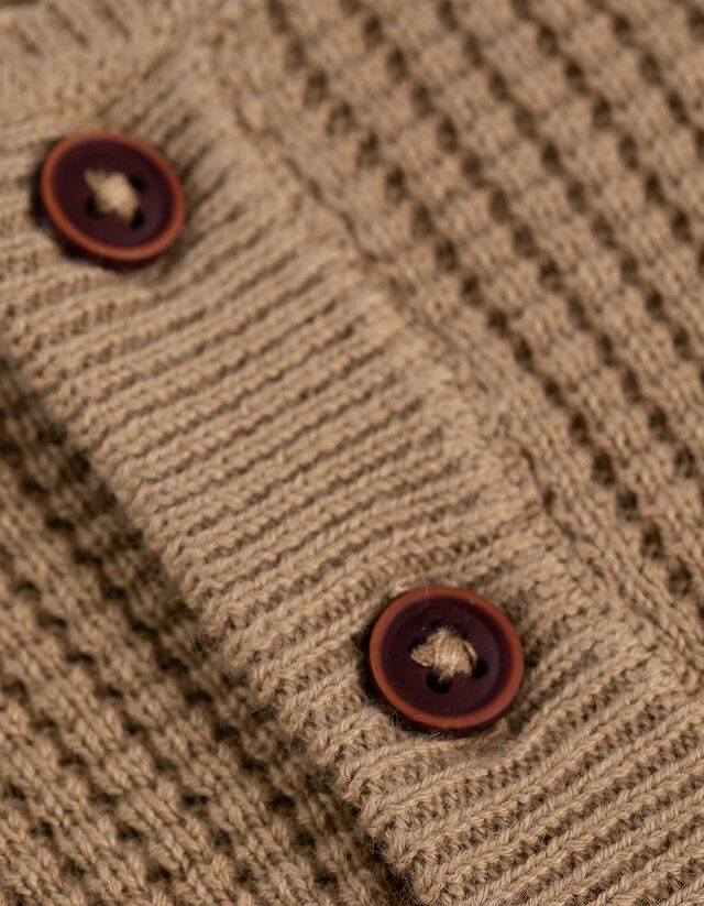 Pulóver - Gombolópántos - világos barna