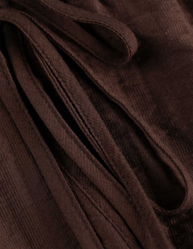 Blúz - V-kivágás - bézs