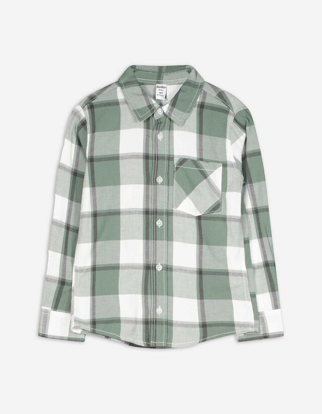 Férfi ing - Kockás - sotetkek