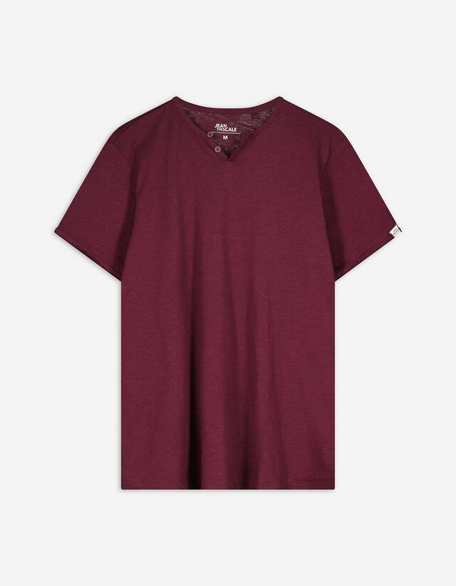 Póló - Póló nyakkivágása - sötétzöld