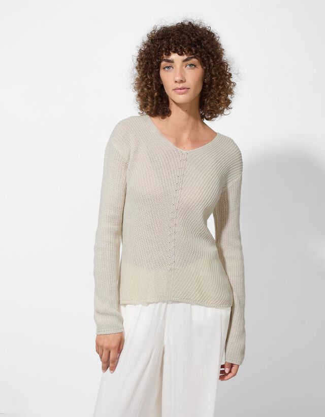 Pulóver - Egyszínű - barna