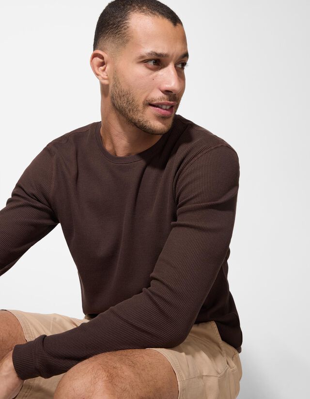 Hosszú ujjú felső - Normál fazon - szürke