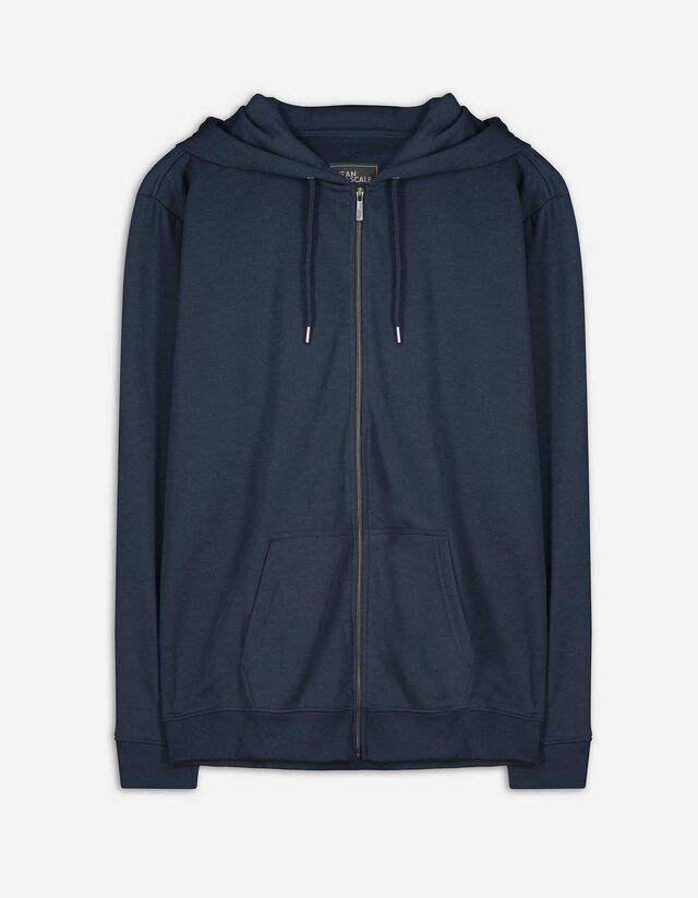 Cipzáros melegítőfelső - Zsinóros kapucni - sotetkek