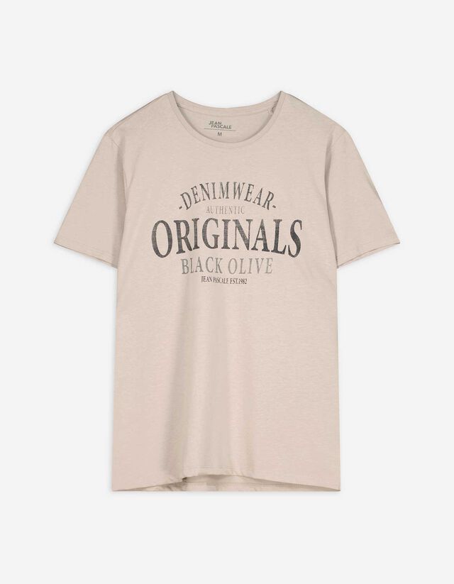 Póló - Nyomott minta - sárga