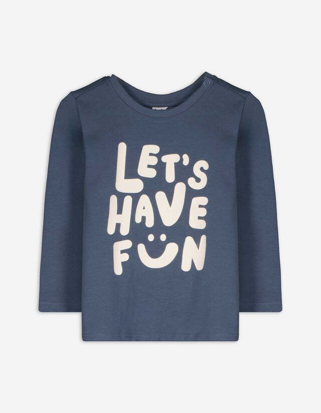 Hosszú ujjú felső - Nyomott minta - vilagoskek