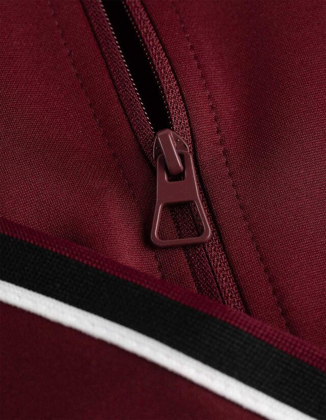 Cipzáros melegítőfelső - Oldalcsíkos - fekete