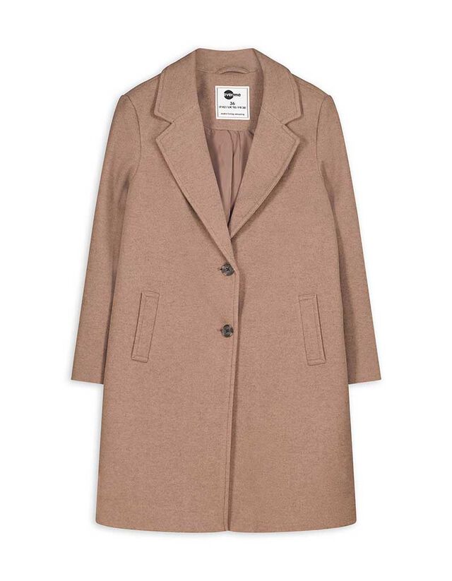 Kabát - Gyapjú megjelenés - barna