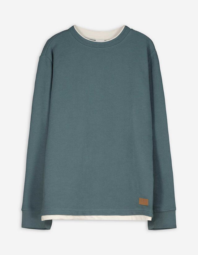 Hosszú ujjú felső - Túlméretezett fazon - sötétszürke