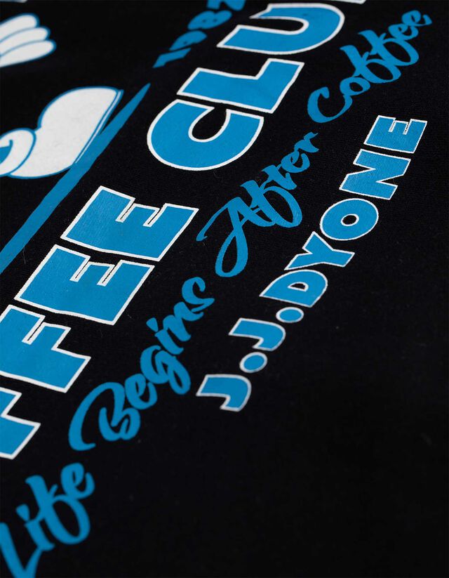 Melegítőfelső - Hátul nyomtatott minta - fekete