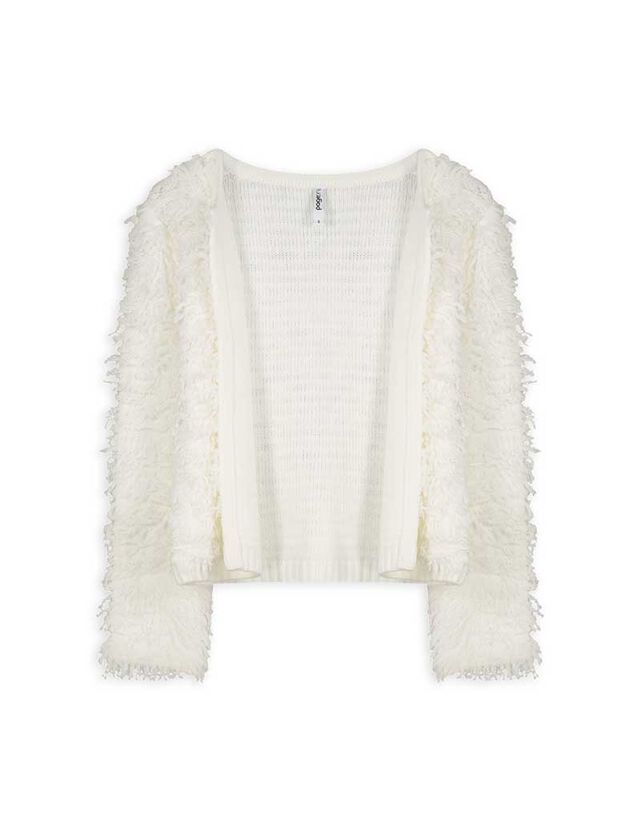 Kardigán - Normál fazon - feher