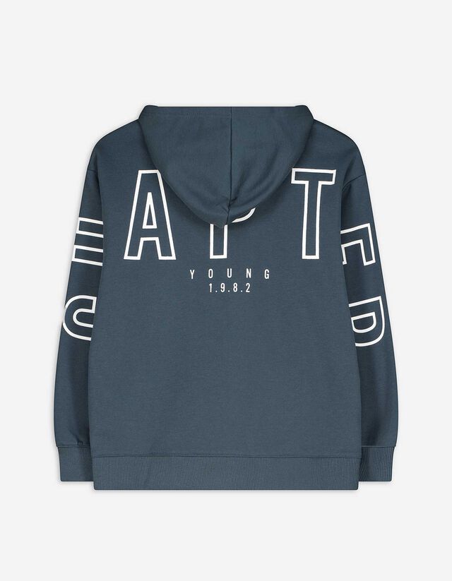 Kapucnis felső - Túlméretezett fazon - feher