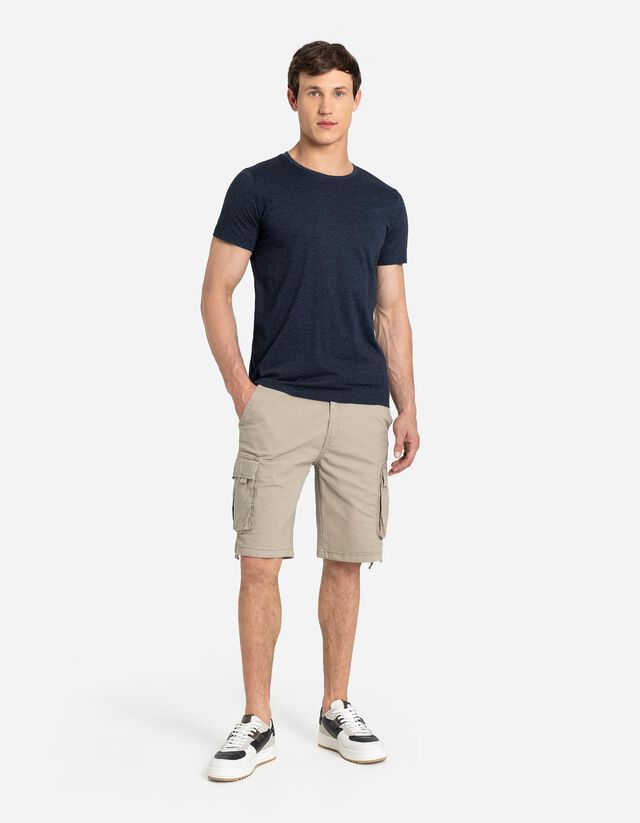 Póló - Melírozott - fekete