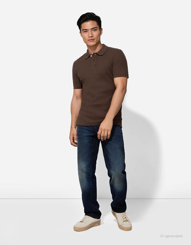 Pólóing - Egyszínű - sötétbarna