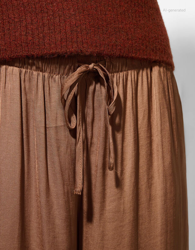 Nadrág - Széles szárú - fekete