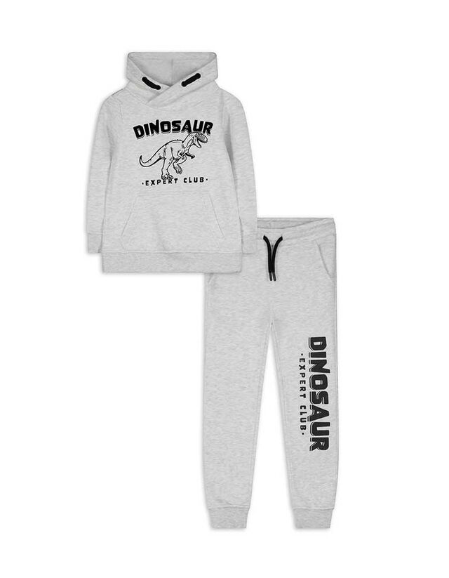 Sweatshirt és nadrág szett - Nyomott minta - vilagos szurke