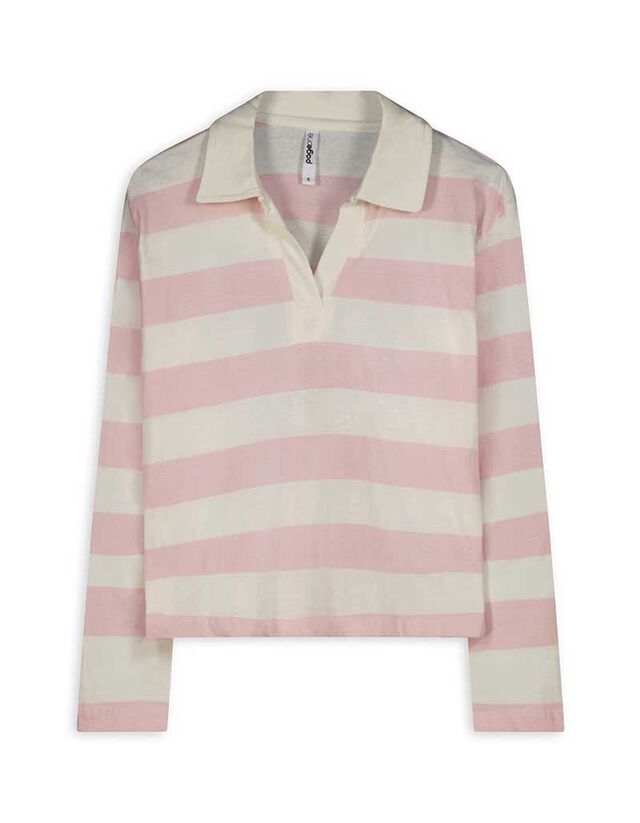 Hosszú ujjú póló - Csíkos - feher