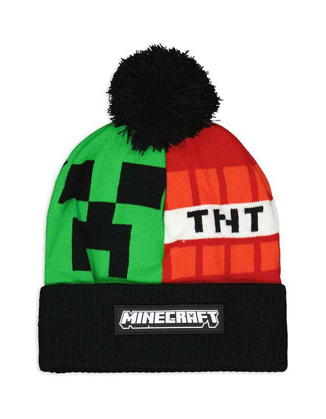 Pomponos sapka - Minecraft - fekete