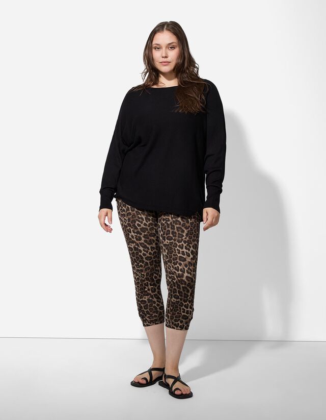 3/4-es nadrág - Párducmintás - bézs