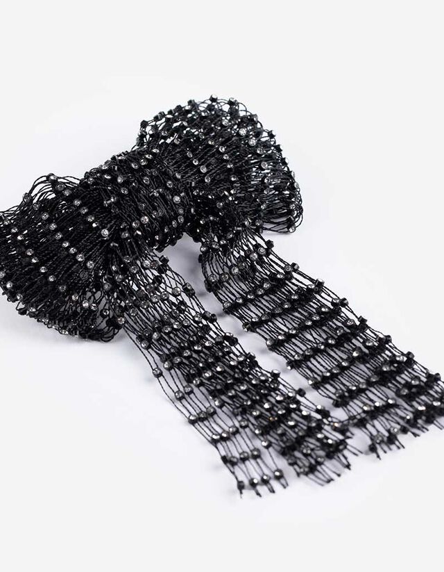 Strasszokkal - fekete