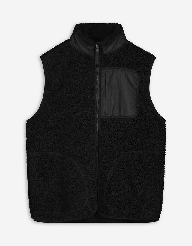 Mellény - Plüss - fekete