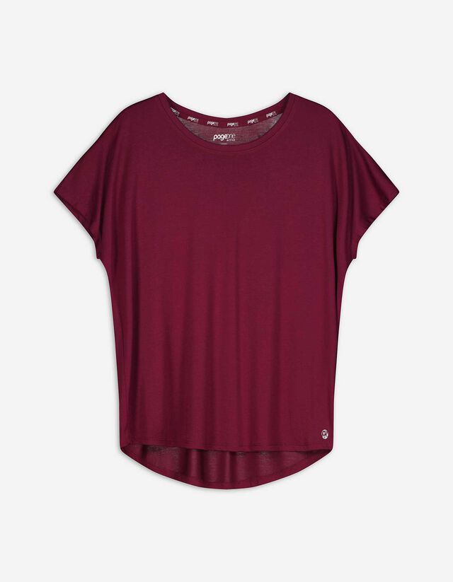 Póló - Lélegző szövet - mélyvörös