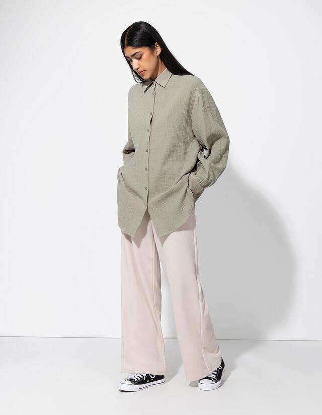 Blúz - Muszlin - vilagos zold