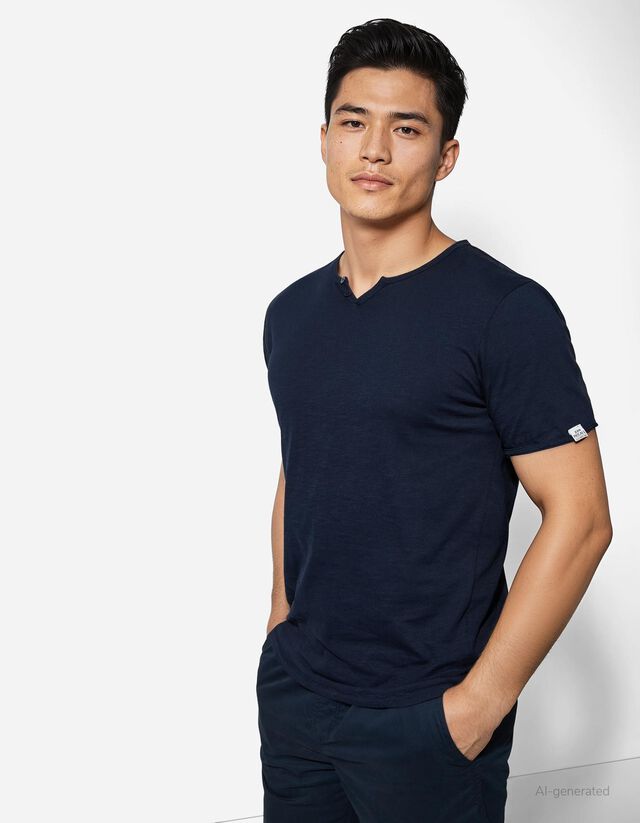 Póló - Póló nyakkivágása - sötétzöld