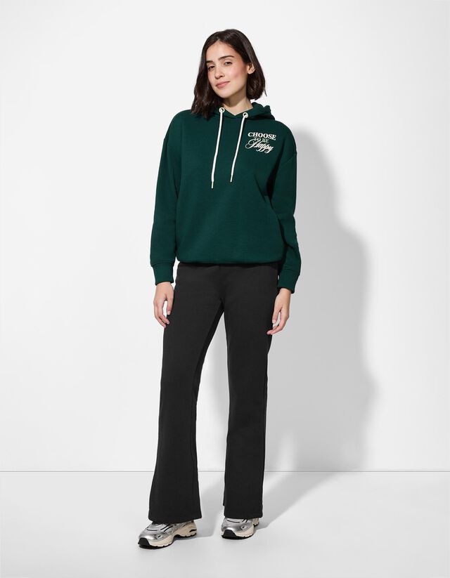 Szabadidőnadrág - Szélesített szabás - fekete