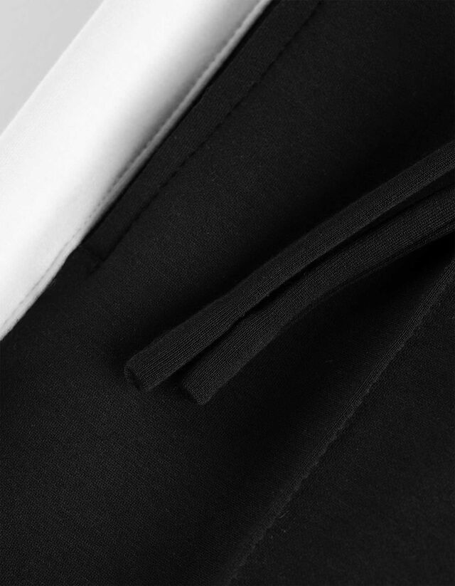 Nadrág - Eltérő színű csíkkal - fekete