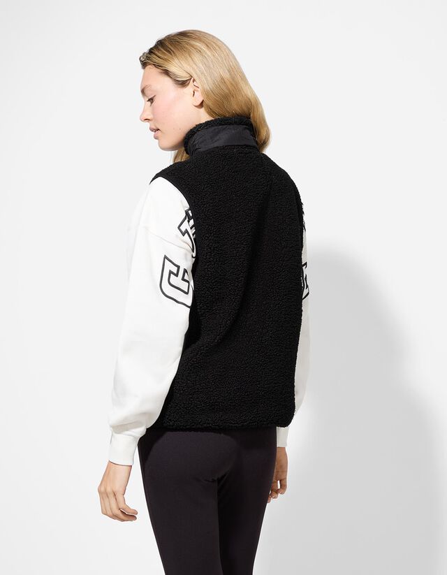 Mellény - Plüss - fekete