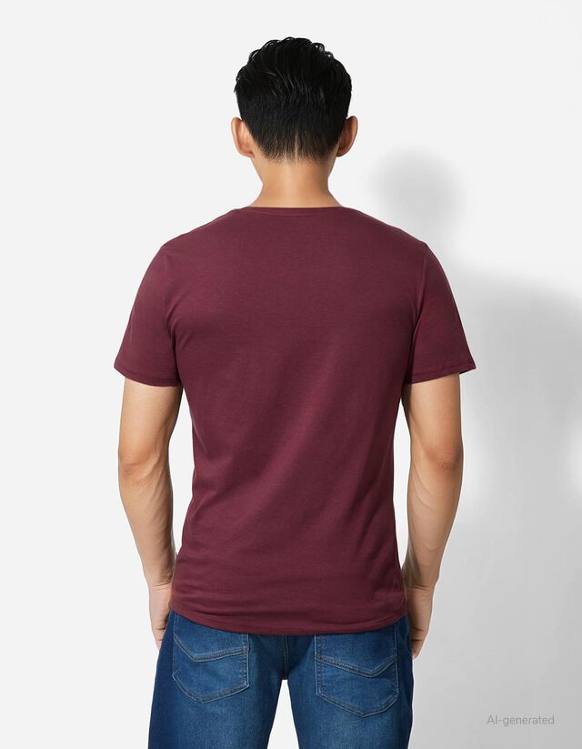 Póló - Nyomott minta - sárga