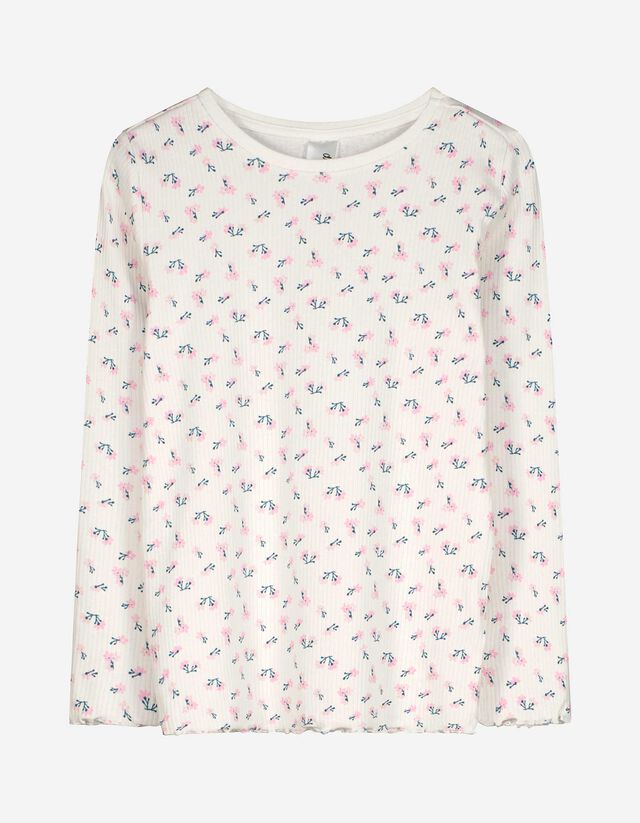 Felsőből és nadrágból álló pizsama szett - Vegyes minta - feher