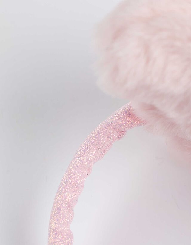 fülvédő - Műszőrme - rozsaszin