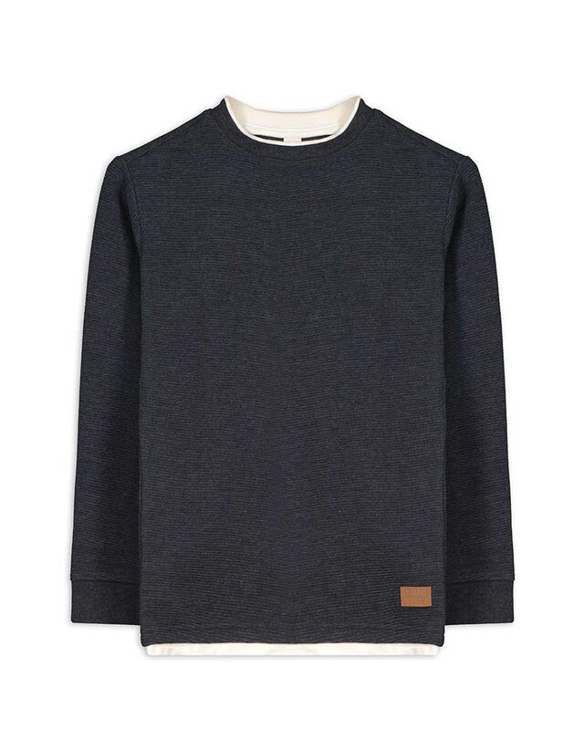 Hosszú ujjú felső - Túlméretezett fazon - sötétszürke