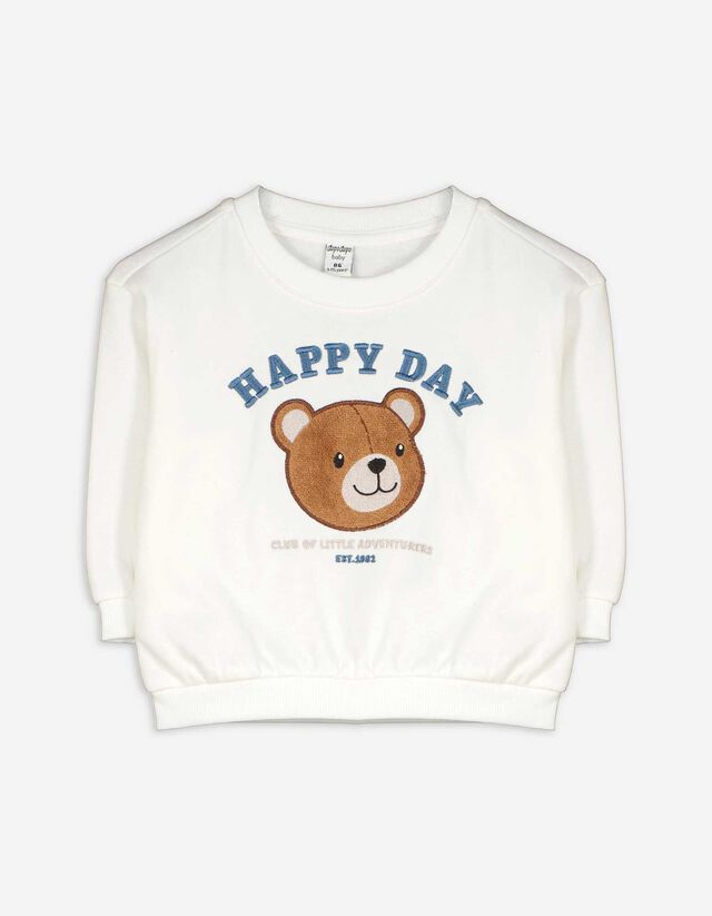 Melegítőfelső - Frotté alkalmazás - feher