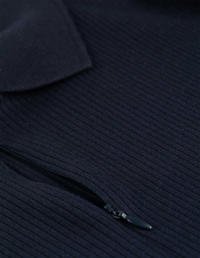 Hosszú ujjú póló - Bordázott - sotetlila