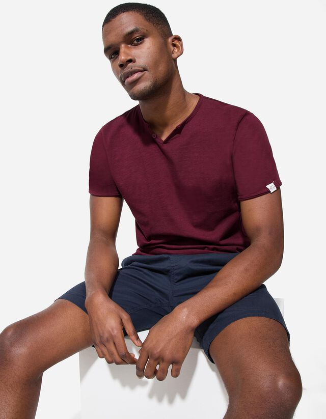 Póló - Póló nyakkivágása - sötétzöld