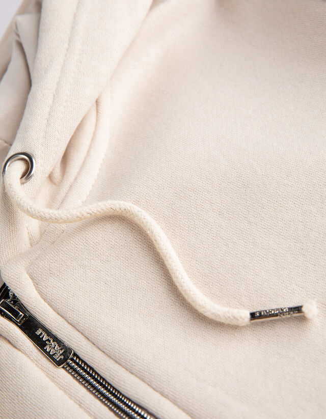 Cipzáros melegítőfelső - Zsinóros kapucni - sotetkek