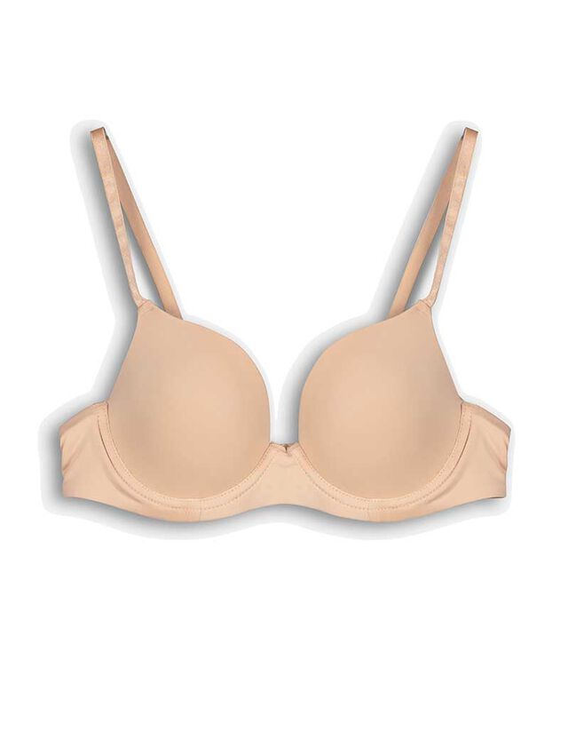 Sima felületű melltartó - mikroszálas - rozsaszin