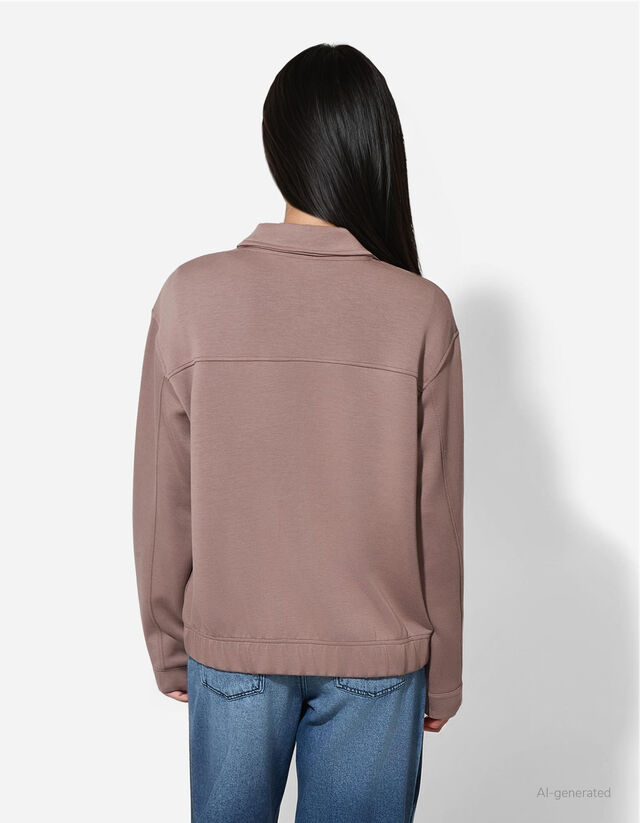 Cipzáros melegítőfelső - Cipzáros - barna