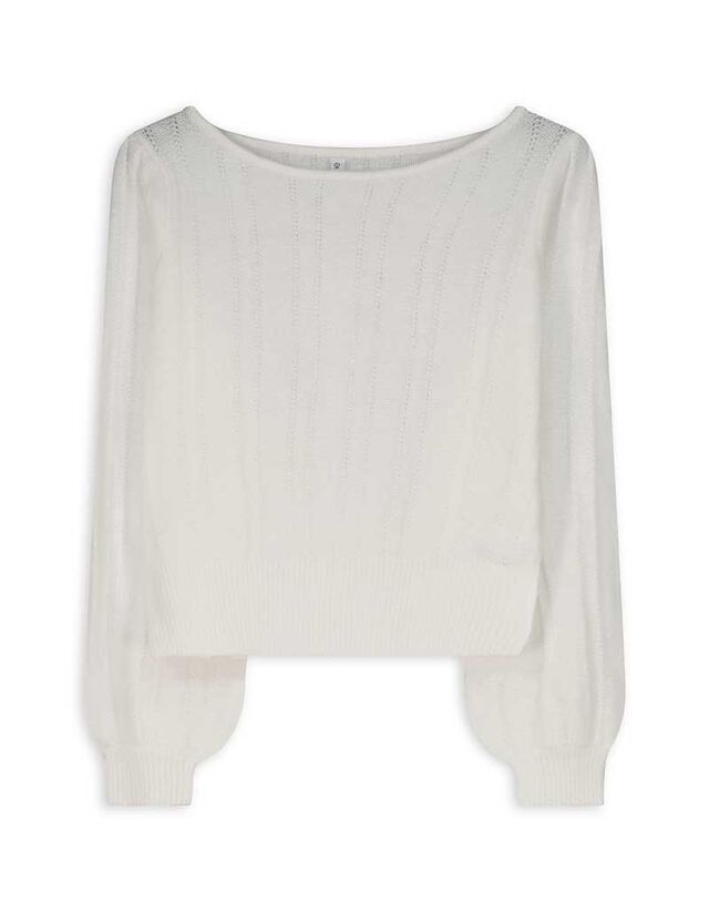 Pulóver - Puffos ujjú - piros